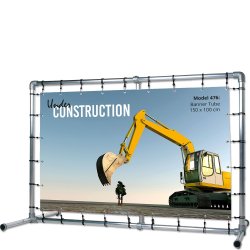 Banner Tube Free-standing Frame With Feet