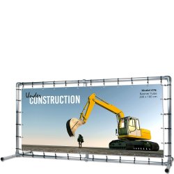 Banner Tube Free-standing Frame With Feet