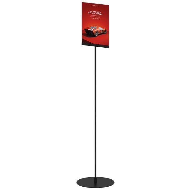 Design Stand Floor, Angled Acrylic Holder Vertical