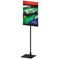 Design Stand Floor, Angled Acrylic Holder Vertical