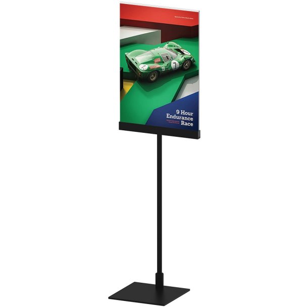 Design Stand Floor, Angled Acrylic Holder Vertical 