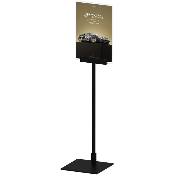 Design Stand Floor, Angled Acrylic Holder Vertical 