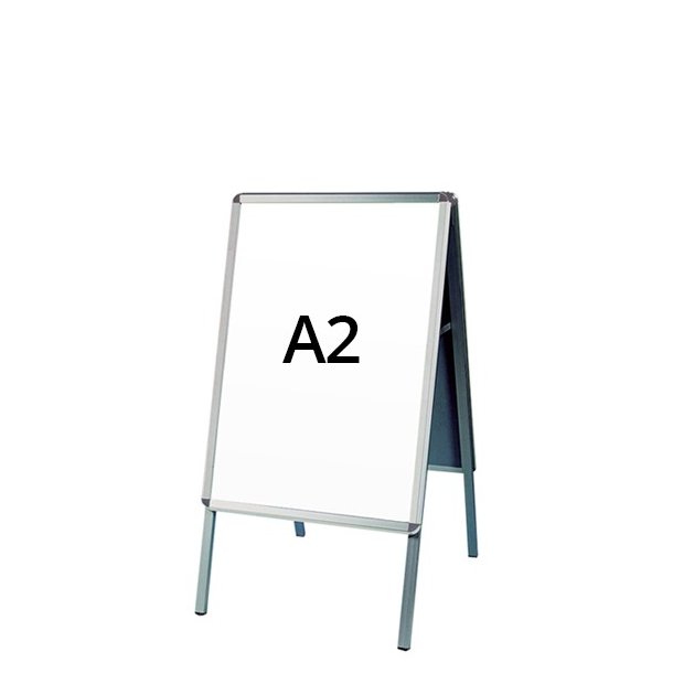 Alu-Line Round Desk Sign With Pull-Out Legs 