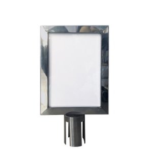 Slide-In Frame For Crowd Barrier Belt System