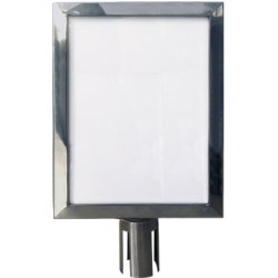 Slide-In Frame For Crowd Barrier Belt System