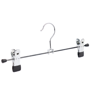 Bukseklips- og nederdelsophng i metal, 30 cm, krom