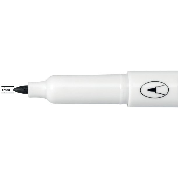 WB Marker Glide fin rund 1mm sort (4)