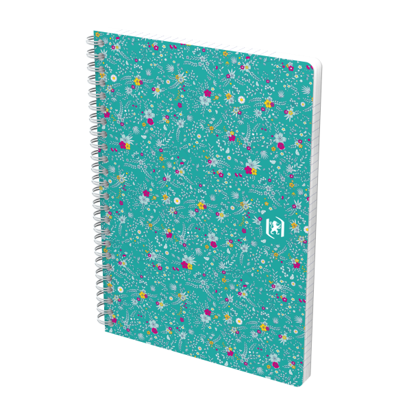 Oxford Floral notesbog A5 linieret 60 ark 90g ass.