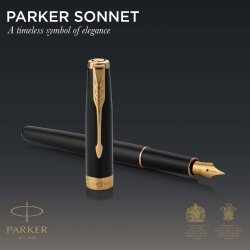 Parker Duost Sonnet GT kuglepen+fyldepen sort