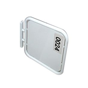 OUTDOOR SIGN square 70x70cm, double-sided - white