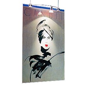 Starlight Poster hanger with spotlight. A1, double-sided