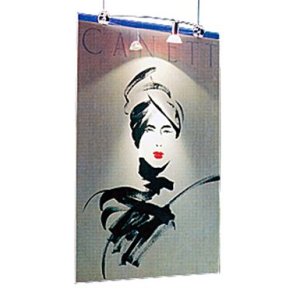 Starlight Poster hanger with spotlight. 70x100cm, single-sided