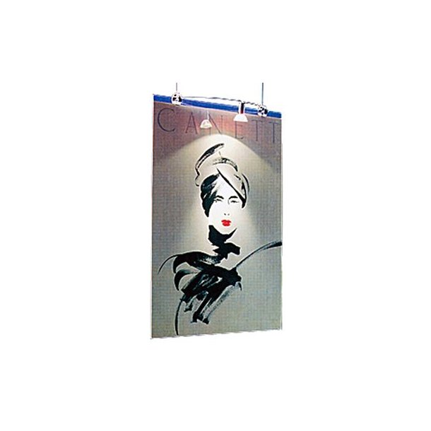 Starlight Poster hanger with spotlight. 70x100cm, single-sided