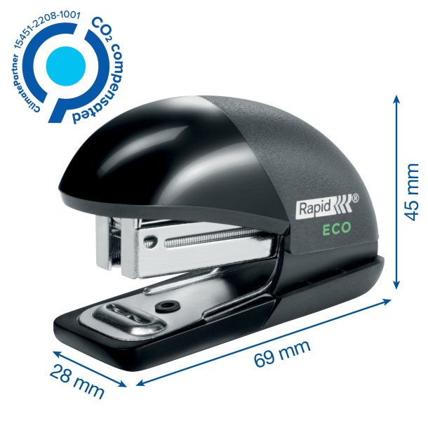Hftemaskine Eco t/10ark sort