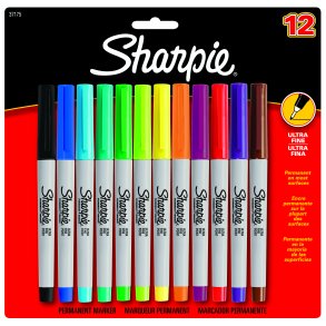 Marker Sharpie Ultra Fine 0,5mm ass (12)