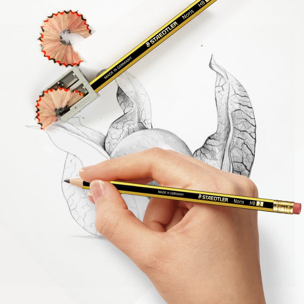 Blyant Noris m/topgummi HB