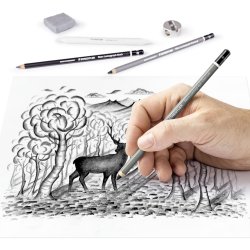 Blyant til sketching kul mixed st (12)