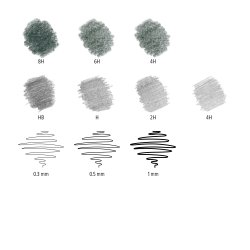 Blyant til sketching mixed st (12)