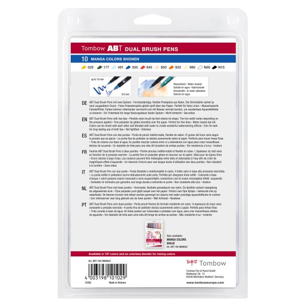 Marker Tombow ABT Dual Brush Manga Shonen (10)