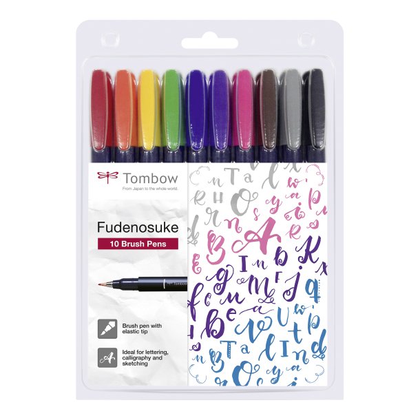 Marker Tombow Fudenosuke hrd ass (10) 