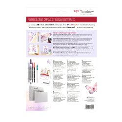 Watercoloring Canvas set Tombow Butterflies