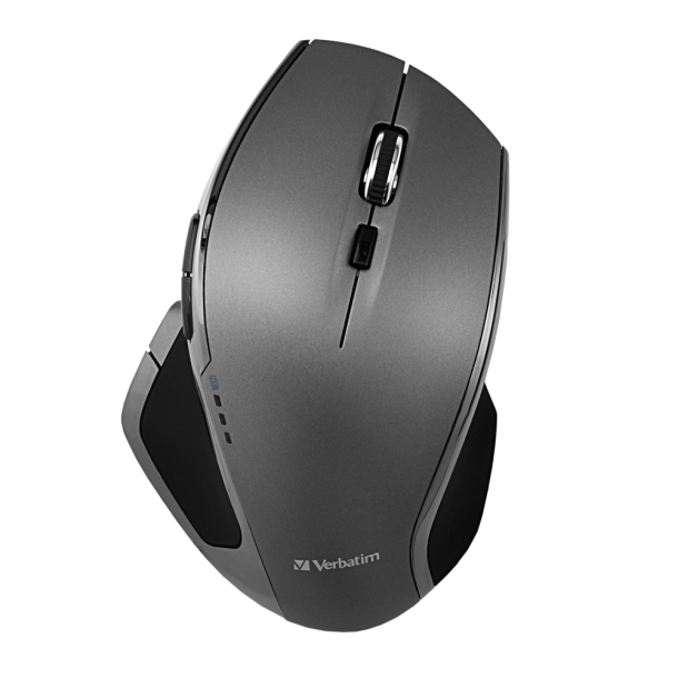 Wireless Mouse 8 Button Blue LED, Black