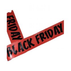 Barrier tape - Black Friday - 250 M