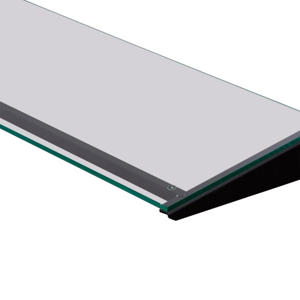 Afstandsstykke 90 cm for glashylder sort