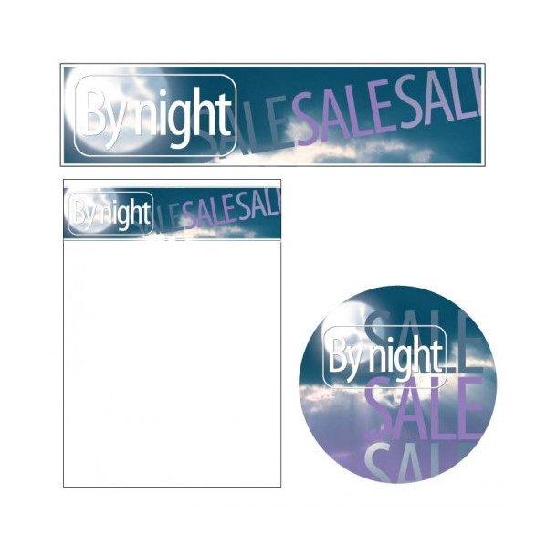 Sales material, Evening theme 3 - By night SALE