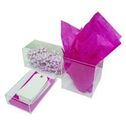 Acrylic boxes in various sizes, without lids