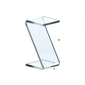 Akryldisplay - Z-modell - 4 mm - höjd 10 cm 10 stycken