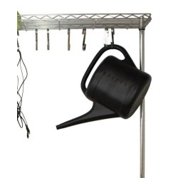 TUBO Workstation in steel - H200 x W122 x D46 - 4 shelves