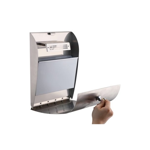 Ashtray - Brushed steel - 2.12 liters with accessories