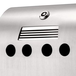 Ashtray - Brushed steel - 2.12 liters with accessories