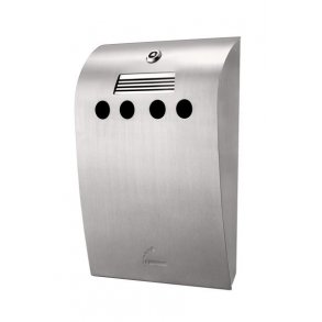 Ashtray - Brushed steel - 2.12 liters with accessories
