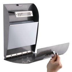 Ashtray - Powder coated steel - gray - 2.12 liters with accessories