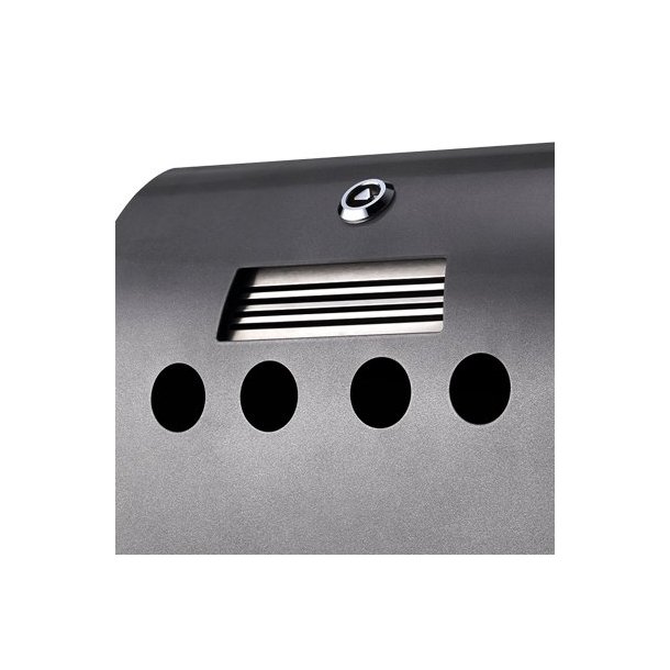 Ashtray - Powder coated steel - gray - 2.12 liters with accessories