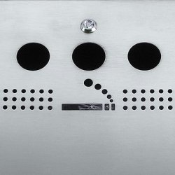 Ashtray - Brushed steel - 1.48 liters with accessories