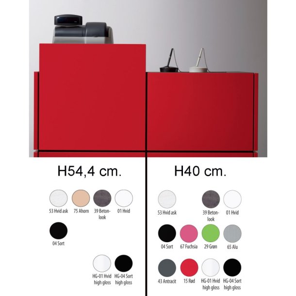 Frontpanel - lav, Banko (hvid)