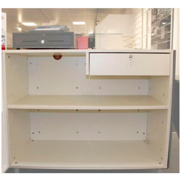 Shop counter wide - W 111 cm - BAQ disk module