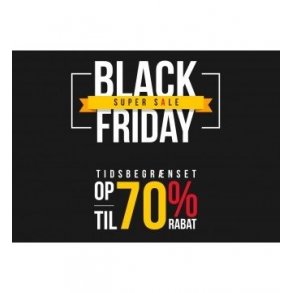 Svart fredag affisch med 70% rabatt text - W70 x H50 cm