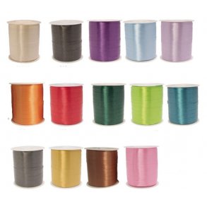 White ribbon - 10 mm - Many colors - 250 M