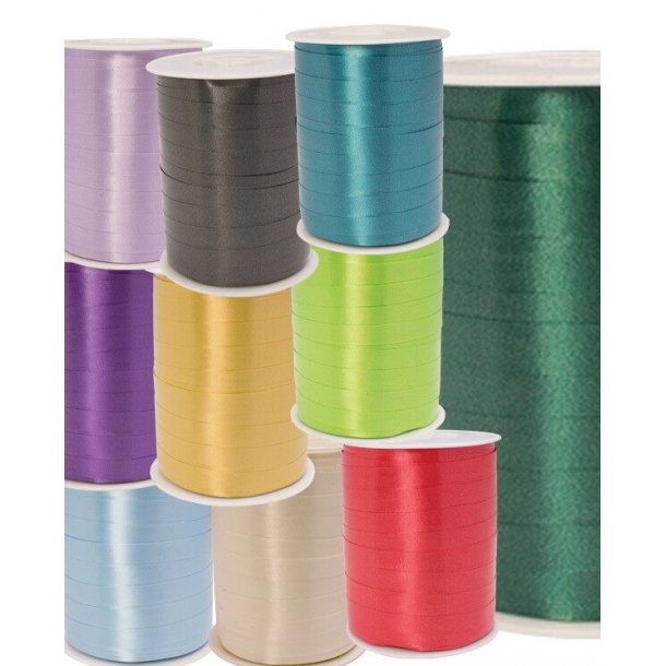 White ribbon - 10 mm - Many colors - 250 M