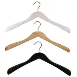 Strong plus-size jacket hangers, 25 pieces angled 