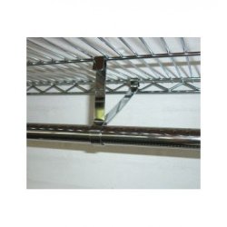 Clothes rail in chrome 91-122 cm long