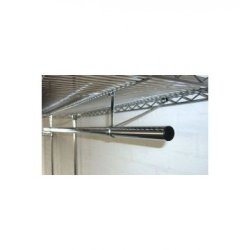 Clothes rail in chrome 91-122 cm long