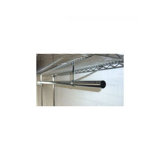 Clothes rail in chrome 91-122 cm long