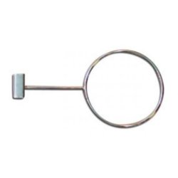 Boldring to 12 mm decorative rod, Chrome