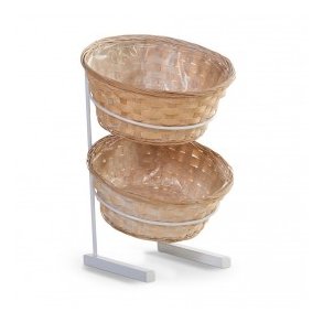 Stativ til bord & disk med 2 kurve