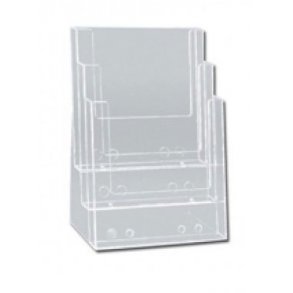 Brochurehllare för bord A4 - 3 fack